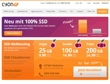 Tablet Screenshot of cyon.ch